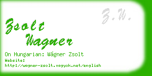 zsolt wagner business card